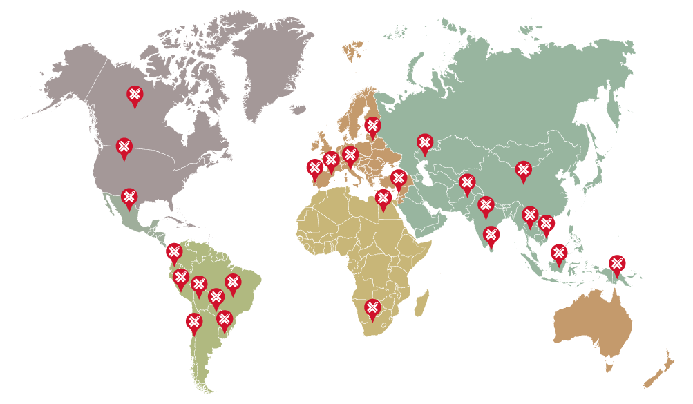 Mapa de importaciones