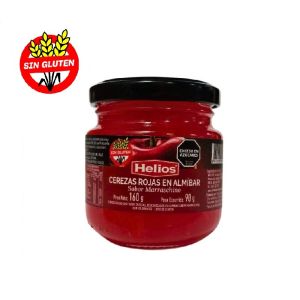 Cerezas Rojas al Marraschino Helios 12 x 160 g. SIN TACC