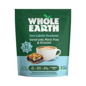 Endulzante Alulosa Stevia y Fruta del Monje Whole Earth 6 x 340g.