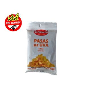 Pasa De Uva Rubia Sultanina El Peoncito 25 x 100 g.