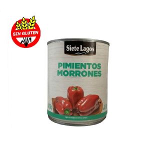 Pimientos Morrones Enteros Siete Lagos 12 x 750 g. SIN TACC