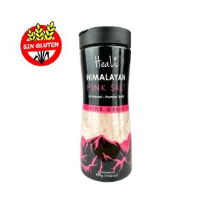 Sal Rosada Fina del Himalaya con Molinillo Healiv 20 x 500g. SIN GLUTEN
