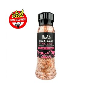 Sal Rosada Gruesa del Himalaya con Molinillo Healiv 20 x 375g. SIN GLUTEN