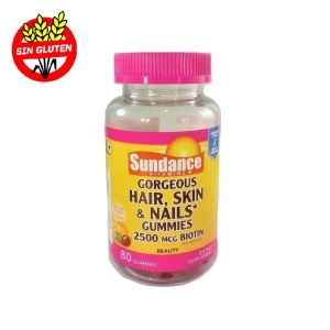 Vitamina C, Vit E y Biotina Sundance 3 x 80 Gomitas.