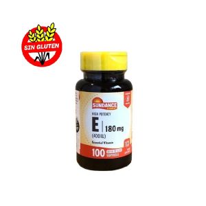 Vitamina E Sundance 180 mcg 3 x 100 capsulas. SIN TACC